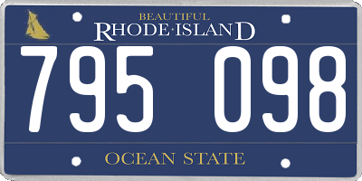 RI license plate 795098