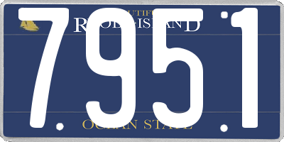 RI license plate 7951