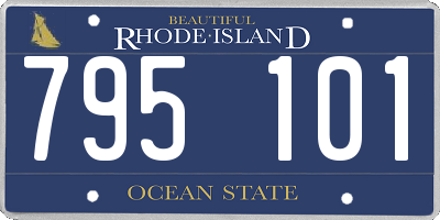 RI license plate 795101