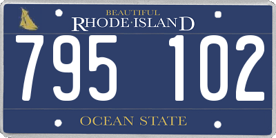 RI license plate 795102