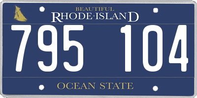 RI license plate 795104
