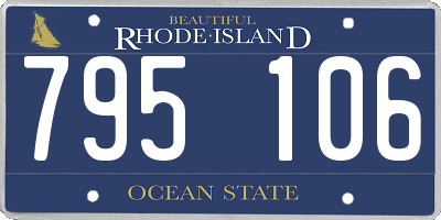 RI license plate 795106