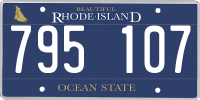 RI license plate 795107