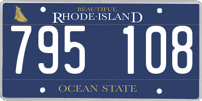 RI license plate 795108