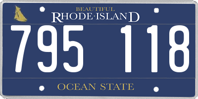 RI license plate 795118