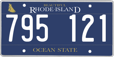 RI license plate 795121