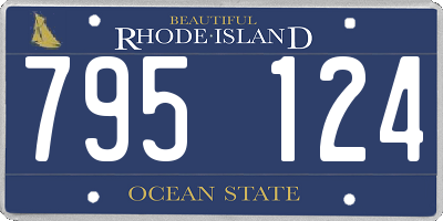 RI license plate 795124