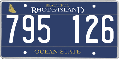 RI license plate 795126