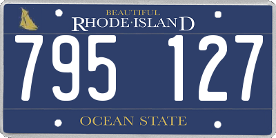RI license plate 795127