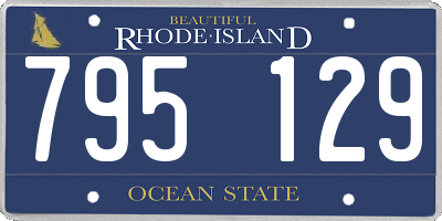 RI license plate 795129