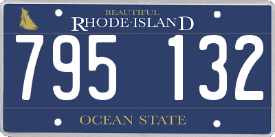 RI license plate 795132