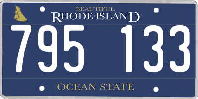 RI license plate 795133