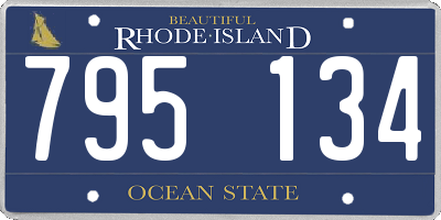 RI license plate 795134