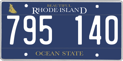 RI license plate 795140