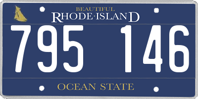 RI license plate 795146