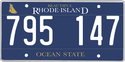 RI license plate 795147