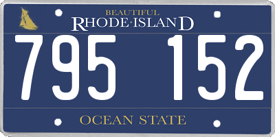RI license plate 795152