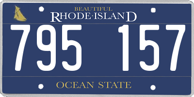RI license plate 795157