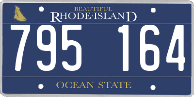 RI license plate 795164
