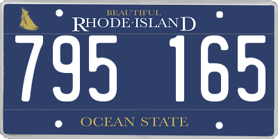 RI license plate 795165