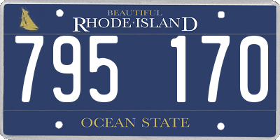 RI license plate 795170