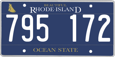 RI license plate 795172