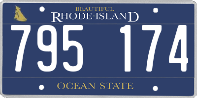 RI license plate 795174