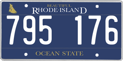 RI license plate 795176