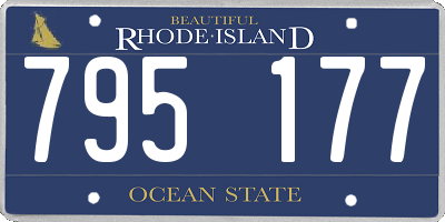 RI license plate 795177