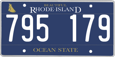 RI license plate 795179