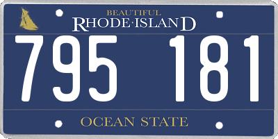 RI license plate 795181