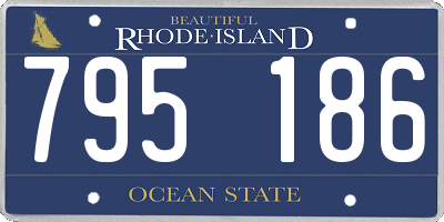 RI license plate 795186