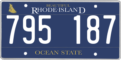 RI license plate 795187