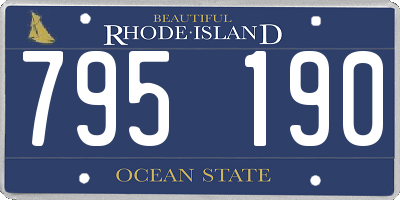 RI license plate 795190