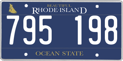 RI license plate 795198