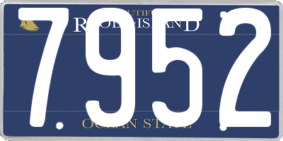 RI license plate 7952