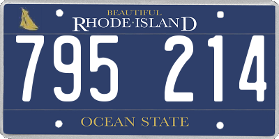 RI license plate 795214