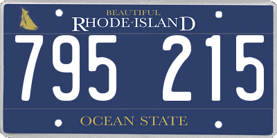 RI license plate 795215