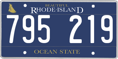 RI license plate 795219