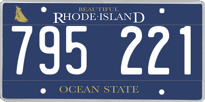 RI license plate 795221