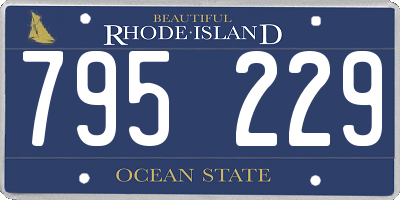 RI license plate 795229
