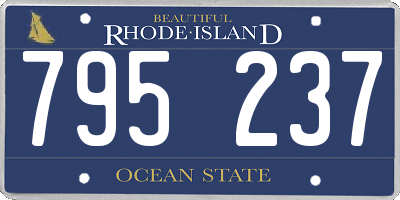 RI license plate 795237