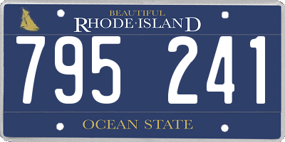 RI license plate 795241