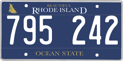 RI license plate 795242