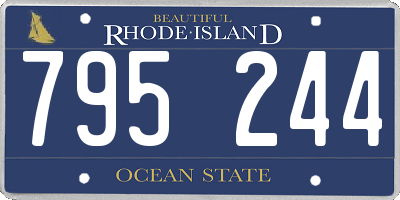 RI license plate 795244
