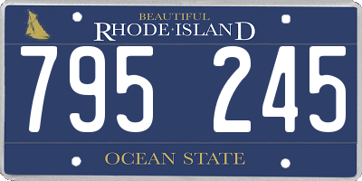 RI license plate 795245