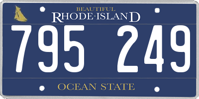 RI license plate 795249