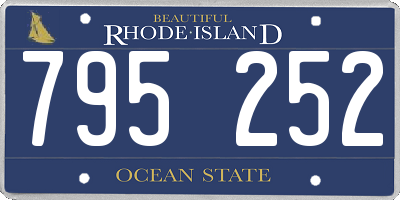 RI license plate 795252