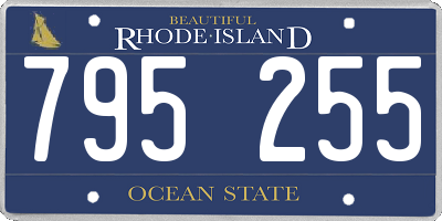 RI license plate 795255