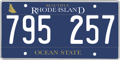 RI license plate 795257
